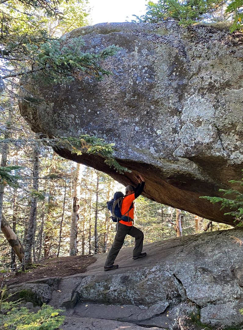 Holding Up a Boulder