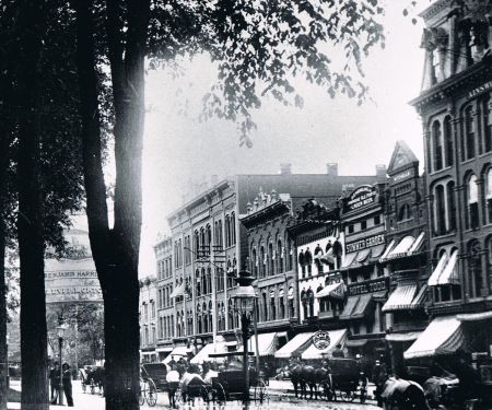 Broadway Looking North Summer 1888